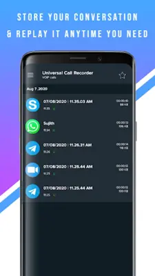 Universal Call Recorder android App screenshot 2